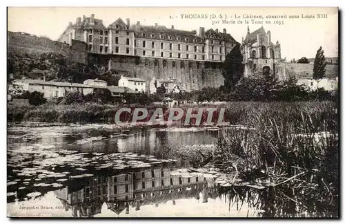 Thouars - Le chateau construit sous Louis XIII par Marie de la Tour en 1635 - Cartes postales