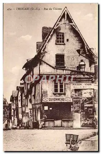 Thouars - Rue du Chateau - Guyonneau - Maison vendre - Cartes postales