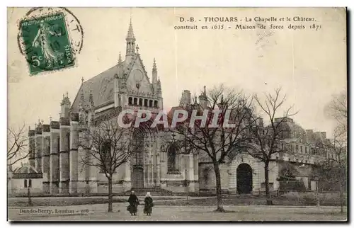 Thouars - La Chapelle et le Chateau - construit en 1635 - Maison de Force - Cartes postales