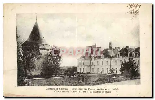 Cartes postales Chateau de Melzeard Tour batie par Pierre Frottier au 14eme Commune de Paizay le Tort 6 km de Me