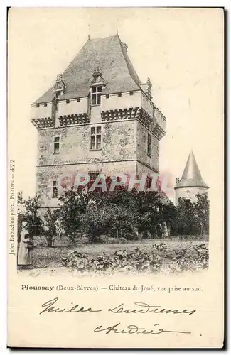 Ploussay Cartes postales Chateau de Joue Vue prise au sud