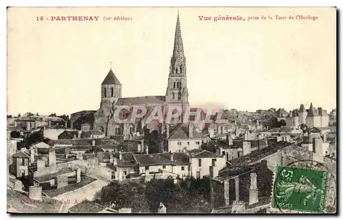 Parthenay Cartes postales Vue generale prise de la tour de l&#39horloge