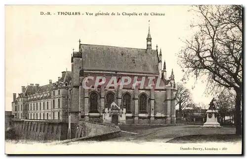 Thouars Ansichtskarte AK Vue generale de la chapelle et du chateau