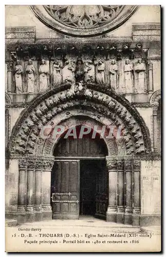 Thouars Ansichtskarte AK L&#39eglise St Medard