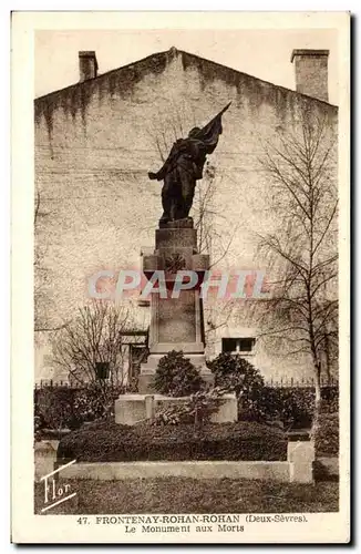 Frontenay Rohan Rohan Cartes postales Le monument aux morts