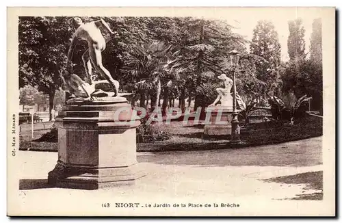 Niort Cartes postales Le jardin de la place de la Breche