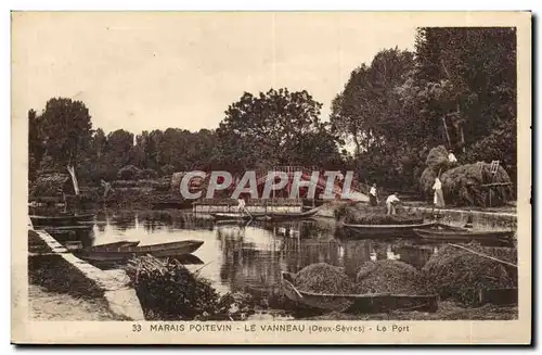 Marais poitevin Cartes postales Le Vanneau Le port (tres animee)