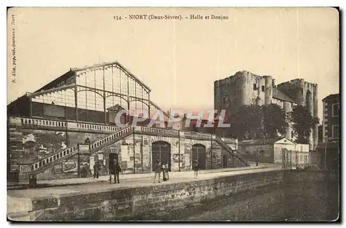 Niort Cartes postales Halle et donjon