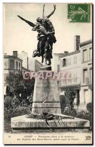 Niort Cartes postales Monument eleve a la memoire des enfants des Deux Sevres morts pour la patrie