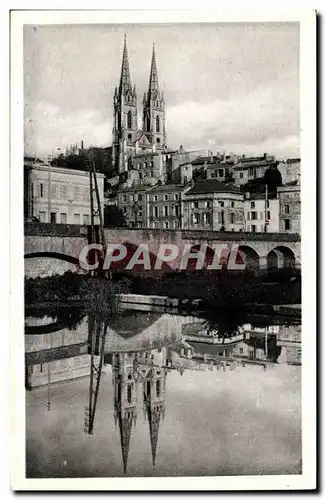 Niort Cartes postales Les bords de la Sevre Niortaise et l&#39eglise St Andre