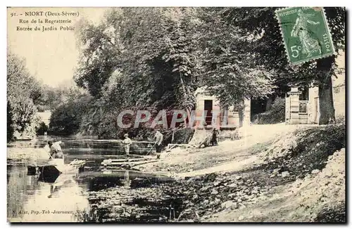 Niort Cartes postales Rue de la Regratterie Entree du jardin public