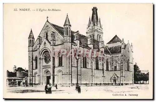 Niort Ansichtskarte AK L&#39eglise St Hilaire