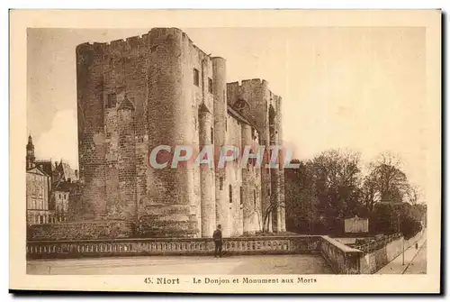 Niort Ansichtskarte AK Le donjon et le monument aux morts