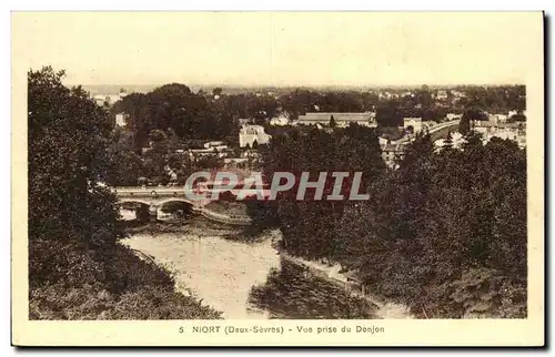 Niort Ansichtskarte AK Vue prise du donjon