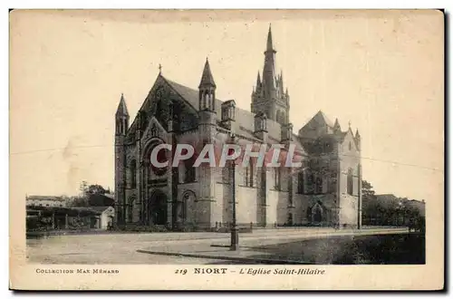 Niort Ansichtskarte AK L&#39eglise Saint Hilaire