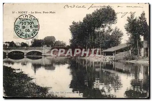 Niort Cartes postales La Sevre Pont Main