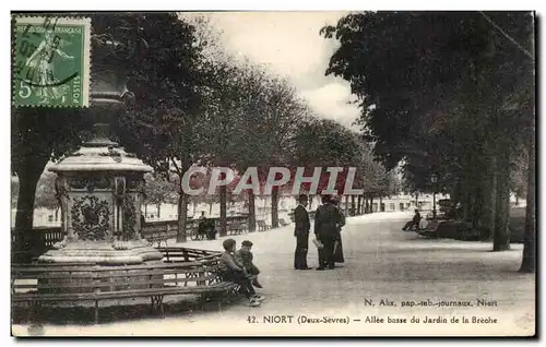 Niort Ansichtskarte AK Allee basse du jardin de la Breche