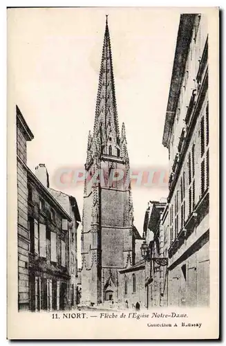 Niort Cartes postales Fleche de l&#39eglise Notre Dame