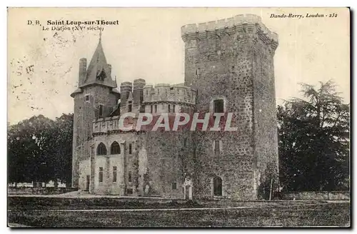 Saint loup sur Thouet Ansichtskarte AK Le donjon