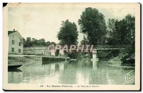 Le Marais poitvevin Ansichtskarte AK le pont de la Garette