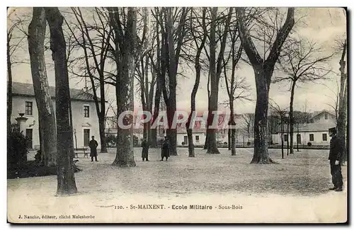 Saint Maixent Ansichtskarte AK Ecole militaire Sous bois