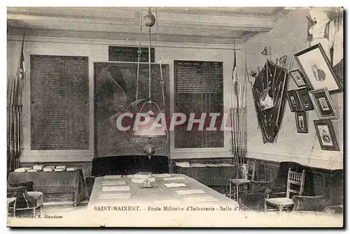 Saint Maixent Cartes postales Ecole militaire d&#39infanterie SAlle d&#39honneur