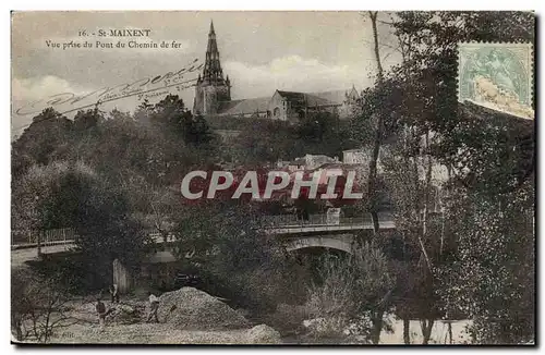 Saint Maixent Cartes postales Vue prise du pont du chemin de fer