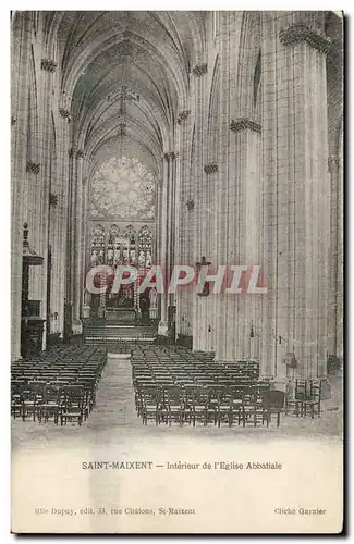 Saint Maixent Cartes postales Interieur de l&#39eglise abbatiale