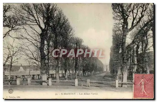 Saint Maixent Cartes postales Les allees vertes