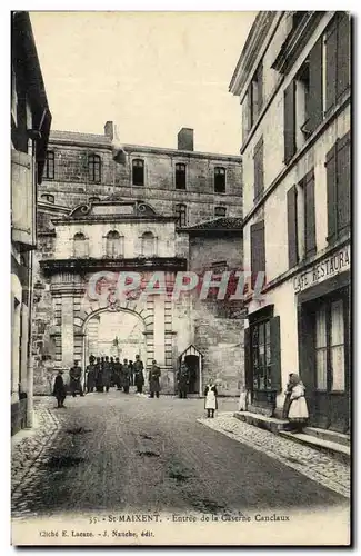 Saint Maixent Cartes postales Entree de la caserne Canclaux