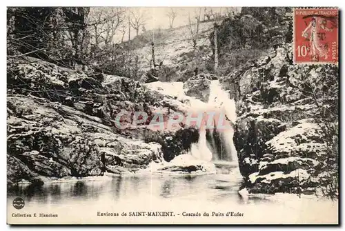 Environs de Saint Maixent Ansichtskarte AK Cascade du puits d&#39enfer