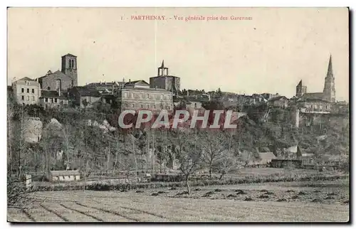 Parthenay Cartes postales Vue generale prise des Garennes