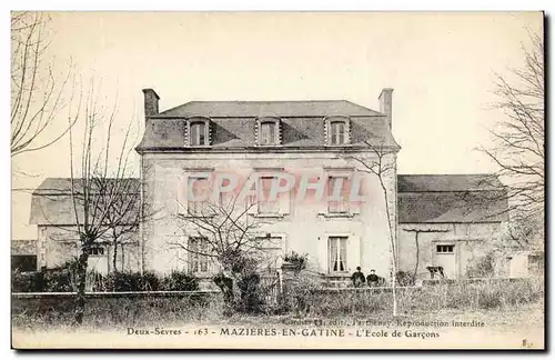 Mazieres en Gatine Cartes postales ECole de garcons