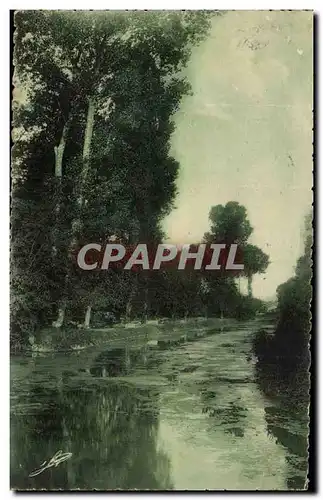 Le Marais poitevin Ansichtskarte AK Arcais Canal de la Taillee