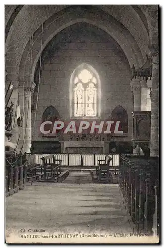 Baulieu sous Parthenay Cartes postales l&#39eglise interieure