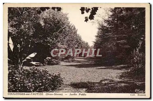 Coulonges sur l&#39autize Ansichtskarte AK Jardin public