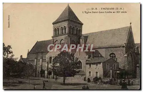 Thouars Ansichtskarte AK L&#39eglise Saint Laon fondee au 11eme