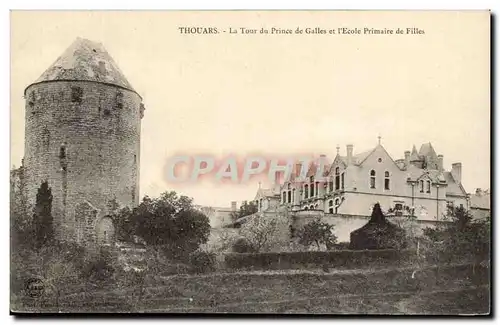 Thouars Cartes postales La tour du prince de Galles et l&#39ecole primaire des filles