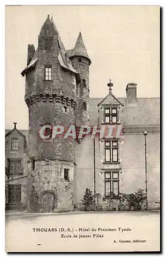 Thouars Cartes postales Hotel du president Tyndo Ecole de jeunes filles