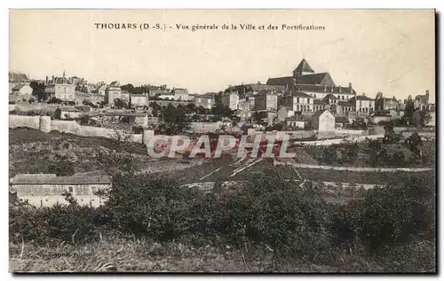 Thouars Ansichtskarte AK Vue generale de la ville et des fortifications