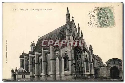 Thouars Cartes postales La collegiale du chateau