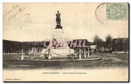 Saint Maixent Cartes postales Colonel Denfert Rochereau (lion)