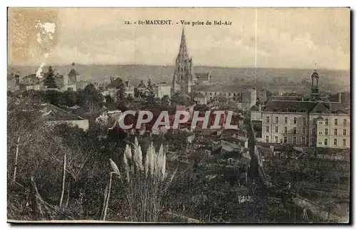 Saint Maixent Cartes postales Vue prise de Bel air