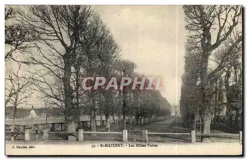 Saint Maixent Cartes postales Les allees vertes