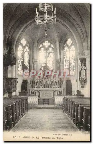 Loublande Ansichtskarte AK Interieur de l&#39eglise