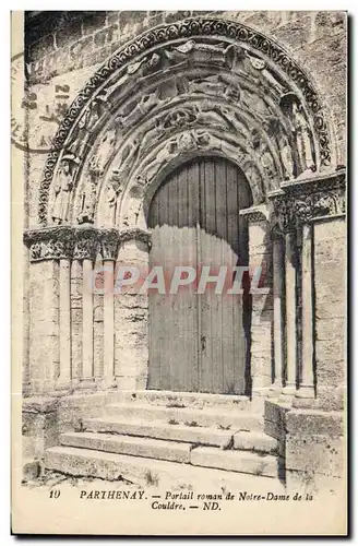 Parthenay Ansichtskarte AK Portail roman de Notre Dame de la Couldre