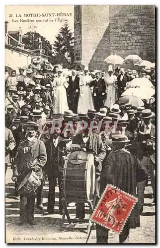 La Mothe saint Hebay Cartes postales Les rosieres sortant de l&#39eglise TOP (Musique musiciens tambour trompett