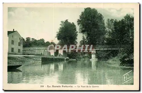 Le Marais poitevin Cartes postales Le pont de la Garette