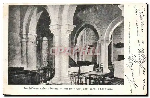 Sauze Vaussais Ansichtskarte AK Vue interieure prise dans le sanctuaire