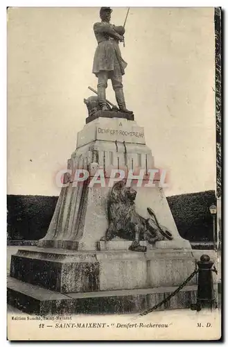 Saint Maixent Cartes postales Denfert Rochereau (lion)